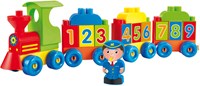 Abrick train jouet avec lettres et chiffres - jouet éducatif à construire-2