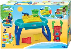 Ecoiffier table d'eau - Table de jeu avec tour de château et accessoires