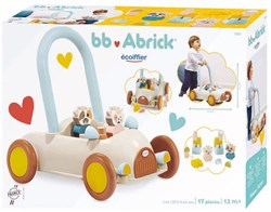 Abrick chariot de marche blocs de construction - pousseur avec animaux 17 pièces