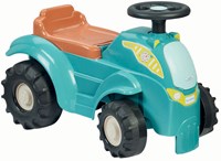 Ecoiffier tracteur jouet porteur plastique rangement bleu-2