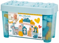 Abrick bouwstenen dierenbox - 55-delig kleurrijk constructiespeelgoed