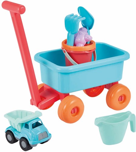 Ecoiffier chariot de plage jouet - accessoires de plage pour enfants
