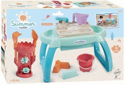 Ecoiffier table de jeu sable et eau - 9 pièces - table colorée