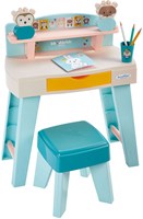 Ecoiffier bureau speelgoed Mijn Eerste Bureau met krukje - 8dlg-2