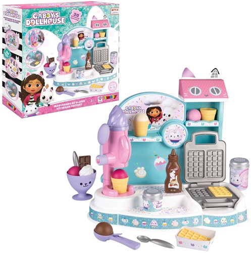 Smoby Usine à glace Gabby's Dollhouse coffret de jeu 20 pièces rose-3