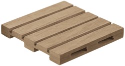 OOTB dessous de verre en bois set palette - 4 pièces - 10x10 cm - protection table