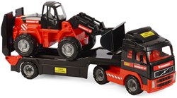Camion jouet Cavallino Mammoet avec remorque et pelleteuse