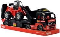 Camion jouet Cavallino Mammoet avec remorque et pelleteuse-2