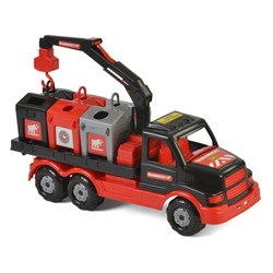 Camion jouet Mammoet avec pince et boîtes à formes