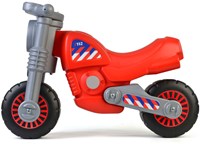 Loopfiets Cavallino brandweermotor kunststof rood voor kinderen-2