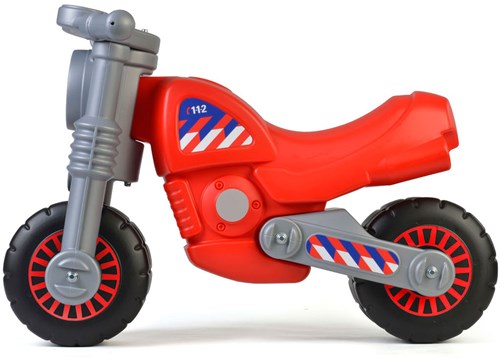 Loopfiets Cavallino brandweermotor kunststof rood voor kinderen-2