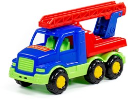 Cavallino camion de pompier jouet voiture rouge bleu plastique