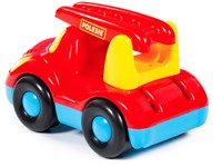 Buddy camion de pompier jouet rouge plastique pour enfants-3