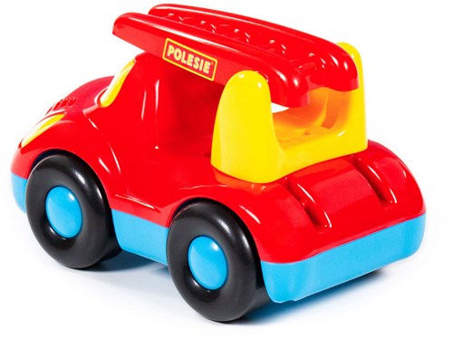 Buddy camion de pompier jouet rouge plastique pour enfants-3