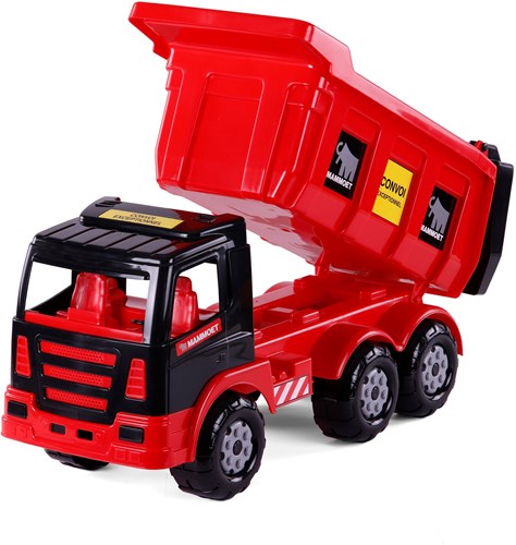 Mammoet kiepvrachtwagen speelgoedauto blauw 67 cm kunststof-2