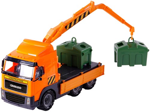 Container vrachtwagen speelgoed Cavallino schaal 1:16 met containers-3