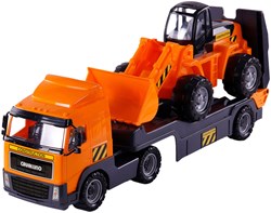 Camion avec remorque jouet véhicule de chantier échelle 1:16 plastique