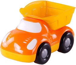 Kiepwagen speelgoed Cavallino peuter truck 22,5cm oranje geel