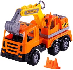 Camion pelle XL jouet - véhicule de chantier 42cm plastique