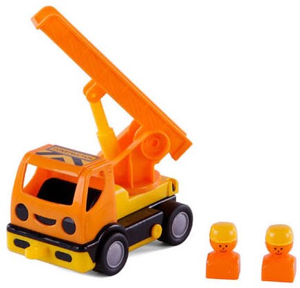 Cavallino speelgoed ladderwagen 19cm kunststof voor peuters-2