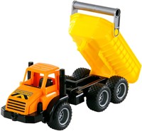 Kiepvrachtwagen speelgoed Cavallino met rubberbanden 42cm multi kleuren-2