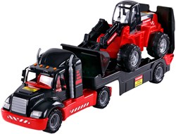 Camion jouet Mammoet Torpedo avec bulldozer échelle 1:16 véhicule de chantier