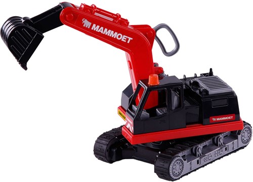 Cavallino graafmachine Mammoet crawler speelgoed rood zwart 36cm-2
