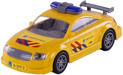 Frictie Ambulance speelgoedauto 27cm kunststof voor kinderen