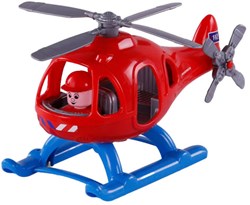 Brandweerhelikopter speelgoed Cavallino met speelfiguur 29,5cm rescue