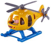 Ambulance helikopter speelgoed met speelfiguur - 29,5cm - reddingshelikopter