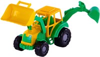 Cavallino speelgoed graafmachine tractor groen voor kinderen-2