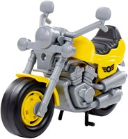 Cavallino speelgoed motor geel kunststof 25cm voor kinderen