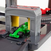 Garage de stationnement jouet Cavallino racing avec 4 niveaux et voitures-3