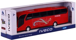 Autobus jouet Iveco Cavallino échelle 1:30 rouge plastique