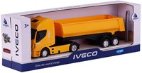 Camion benne jouet Cavallino Iveco échelle 1:30 jaune plastique