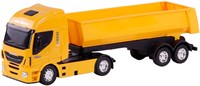 Camion benne jouet Cavallino Iveco échelle 1:30 jaune plastique-2