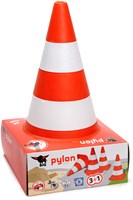 BIG Verkeerskegel set van 4 pionnen kunststof speelgoed