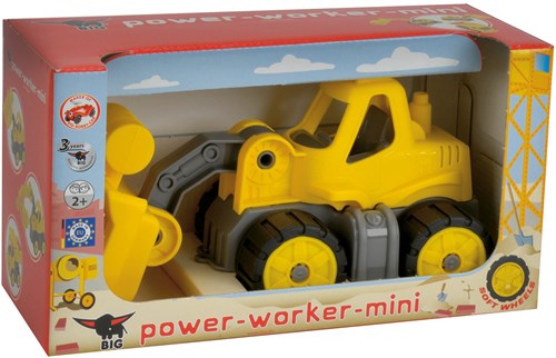BIG Power Worker mini shovel - bouwvoertuig speelgoed geel