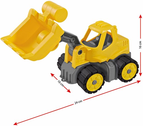 BIG Power Worker mini shovel - bouwvoertuig speelgoed geel-2