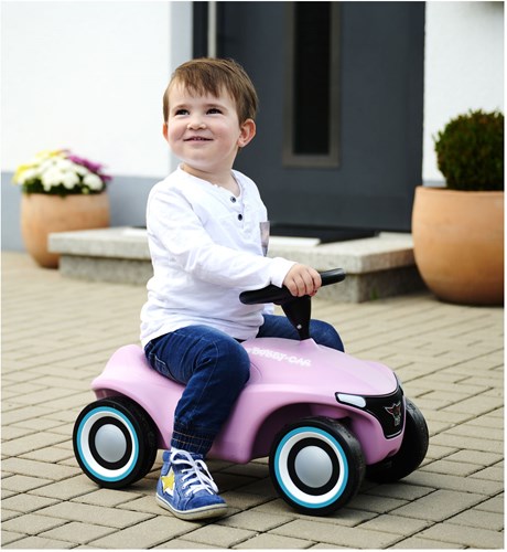 BIG Bobby Car Neo voiture porteur rose avec roues silencieuses et siège ergonomique-3