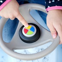 BIG Elektronische Toeter speelgoed - grappige geluiden rood groen-3