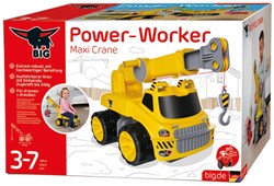 BIG loopauto Power Worker Maxi kraan met sterke lier en 360° draaibare arm