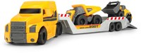 Dickie Volvo speelgoed vrachtwagen met bouwvoertuigen - 32 cm - geel-3