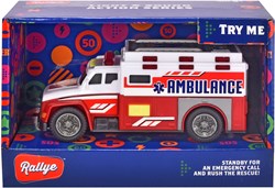 Dickie Ambulance Auto - Speelgoedvoertuig met Licht en Geluid 15 cm