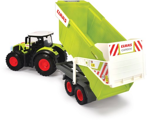 Dickie tracteur jouet CLAAS avec remorque basculante lumière son 64 cm-3