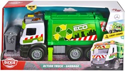 Dickie camion poubelle Mercedes jouet - Action Truck avec lumières et sons