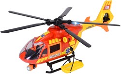 Dickie hélicoptère ambulance jouet avec lumières et sons - hélicoptère de secours
