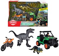 Dickie Dino Tracker Coffret de jeu - set de jouets dinosaures aventureux
