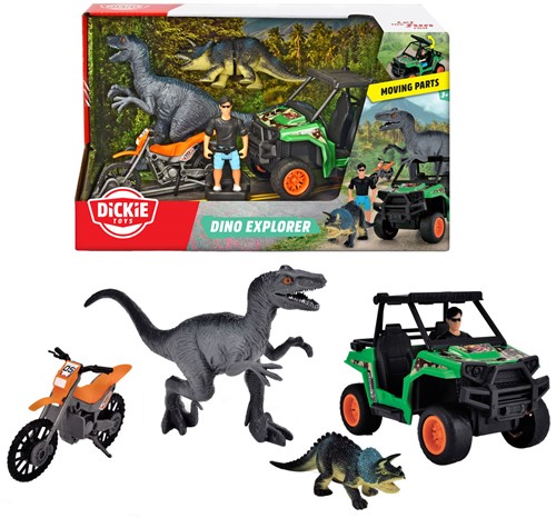 Dickie Dino Tracker Coffret de jeu - set de jouets dinosaures aventureux