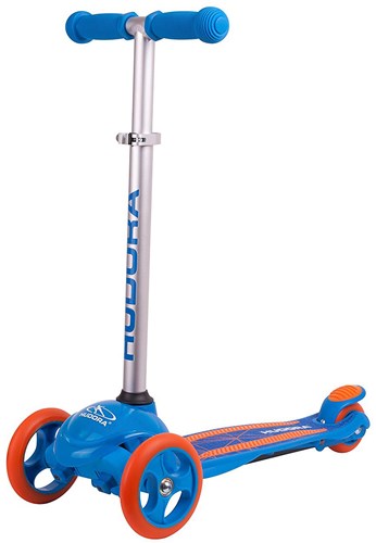 Hudora kinderstep FlitzKids blauw - verstelbaar stuur en stabiel ontwerp-2